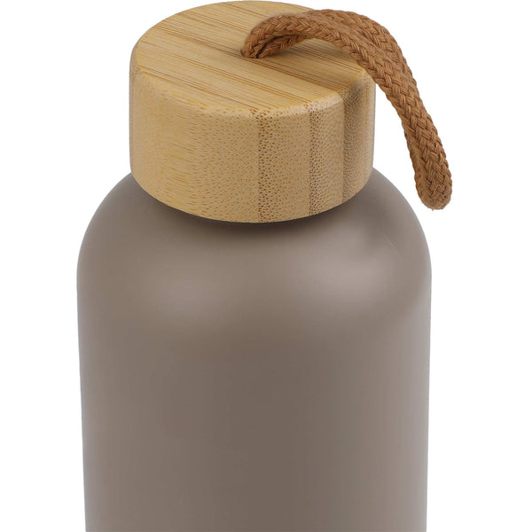 Bouteille recyclée Tania avec couvercle en bambou certifié FSC® 770 ml