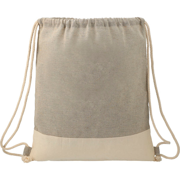 Sac à cordon en coton recyclé fendu