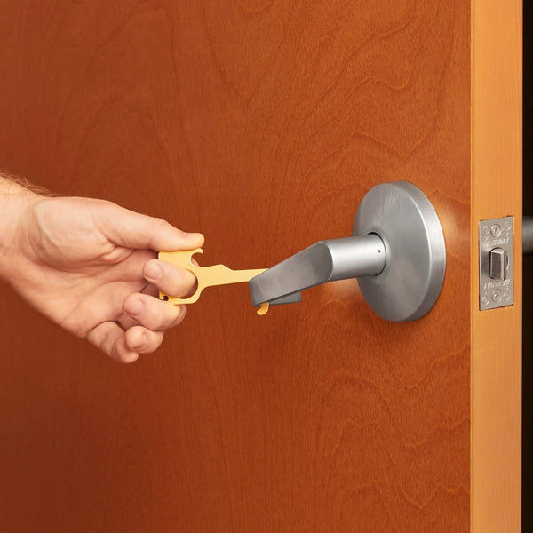 No Contact Keychain Bottle Opener - Brass