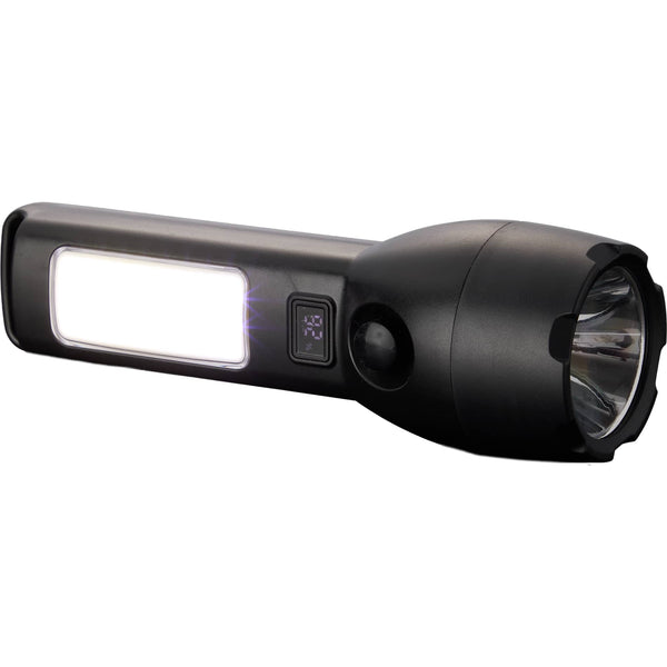 Solar Powered Rechargeable COB Flashlight