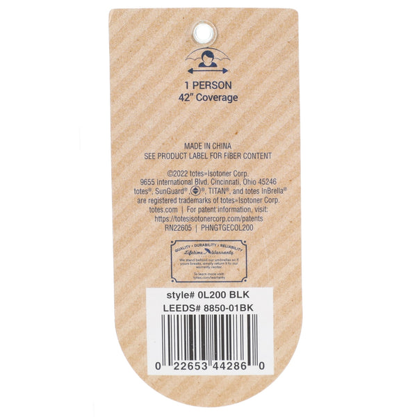 Parapluie à ouverture automatique totes® à 3 sections de 42 po