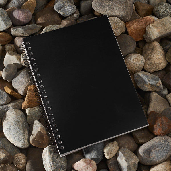 Cahier à spirale de champ de pierre minérale 5