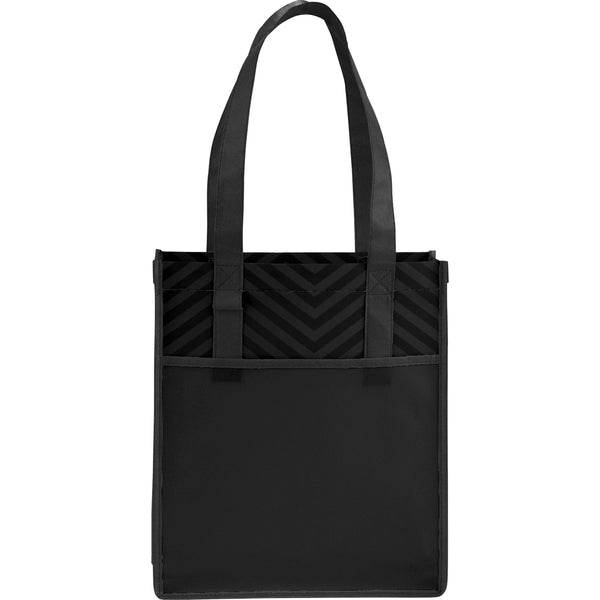 Cabas non tissé imprimé à chevrons