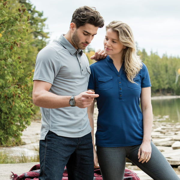 Polo à manches courtes LUNENBURG Roots73 pour hommes