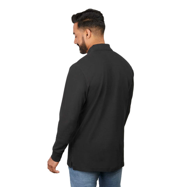 Polo piqué 100 % coton à manches longues PALO - Homme