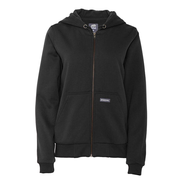Sweat-shirt zippé Berne Heritage Grid doublé polaire - Femme